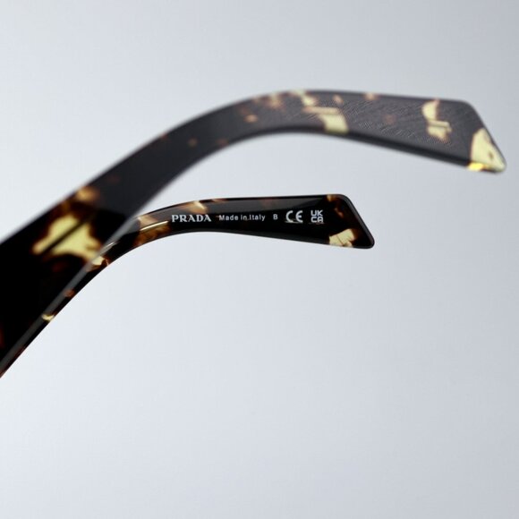 Prada PR27ZS 16O50E BRAND NEW Sunglasses Black Tortoise Gradient Yellow Unisex - Picture 8 of 10